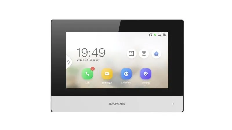 Monitor interior Hikvision para videoportero de 2 hilos
