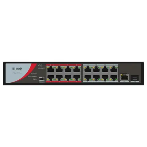 Switch Hikvision PoE de 16 puertos