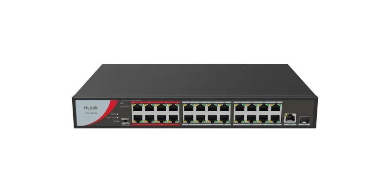 Switch Hikvision PoE de 24 puertos